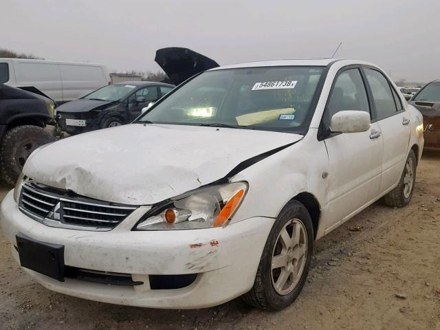 JA3AJ26E66U060848 - 2006 MITSUBISHI LANCER ES WHITE photo 2