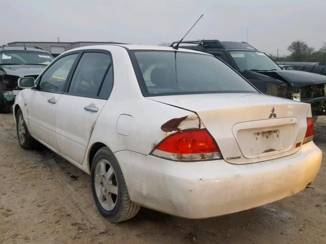 JA3AJ26E66U060848 - 2006 MITSUBISHI LANCER ES WHITE photo 3