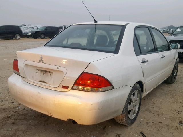 JA3AJ26E66U060848 - 2006 MITSUBISHI LANCER ES WHITE photo 4