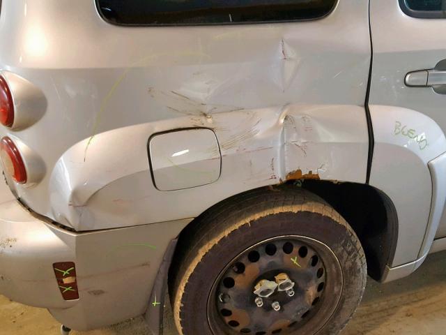 3GNDA13D86S669791 - 2006 CHEVROLET HHR LS SILVER photo 9