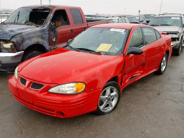 1G2NF52E72C144516 - 2002 PONTIAC GRAND AM S RED photo 2