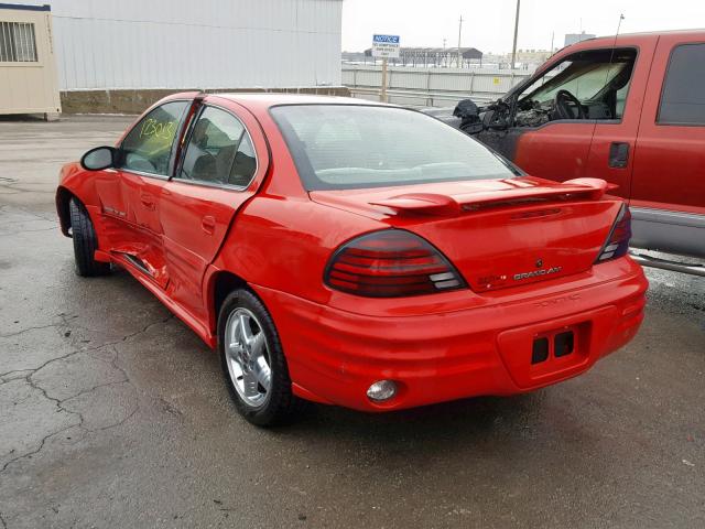 1G2NF52E72C144516 - 2002 PONTIAC GRAND AM S RED photo 3