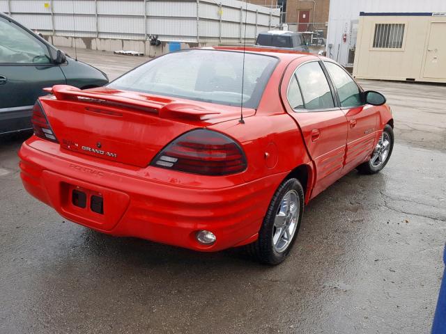 1G2NF52E72C144516 - 2002 PONTIAC GRAND AM S RED photo 4