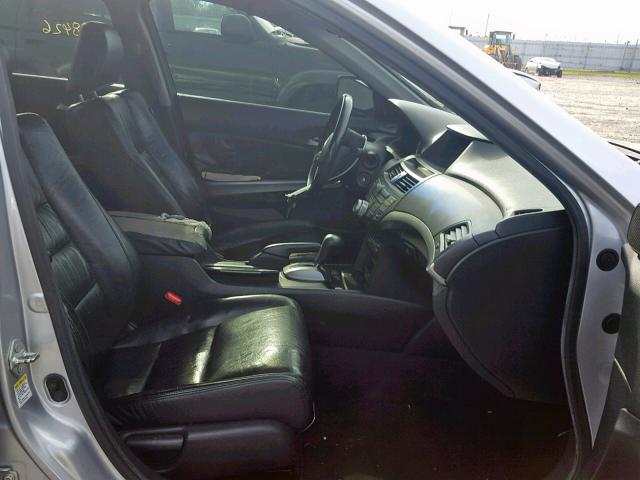 1HGCP26828A050407 - 2008 HONDA ACCORD EXL SILVER photo 5