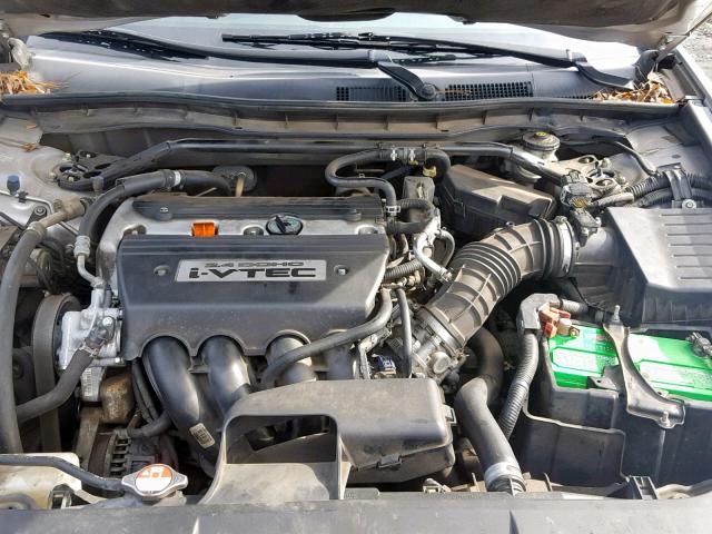 1HGCP26828A050407 - 2008 HONDA ACCORD EXL SILVER photo 7