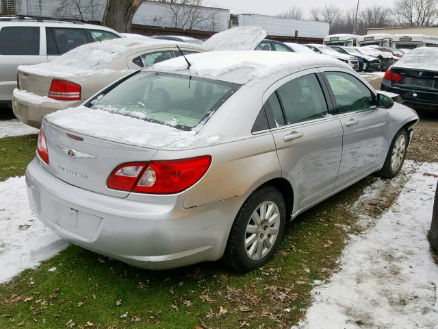 1C3LC46J18N142436 - 2008 CHRYSLER SEBRING LX SILVER photo 4