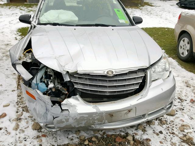 1C3LC46J18N142436 - 2008 CHRYSLER SEBRING LX SILVER photo 9