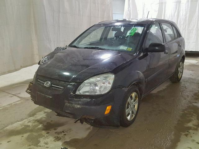 KNADE243496547833 - 2009 KIA RIO 5 SX BLACK photo 2