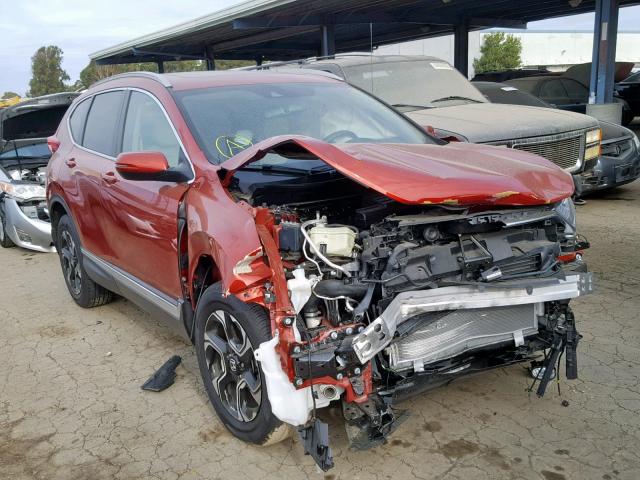 2HKRW2H99HH677051 - 2017 HONDA CR-V TOURI RED photo 1