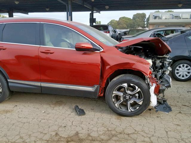 2HKRW2H99HH677051 - 2017 HONDA CR-V TOURI RED photo 9