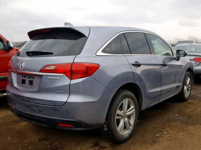 5J8TB4H58FL015210 - 2015 ACURA RDX TECHNO BLUE photo 4