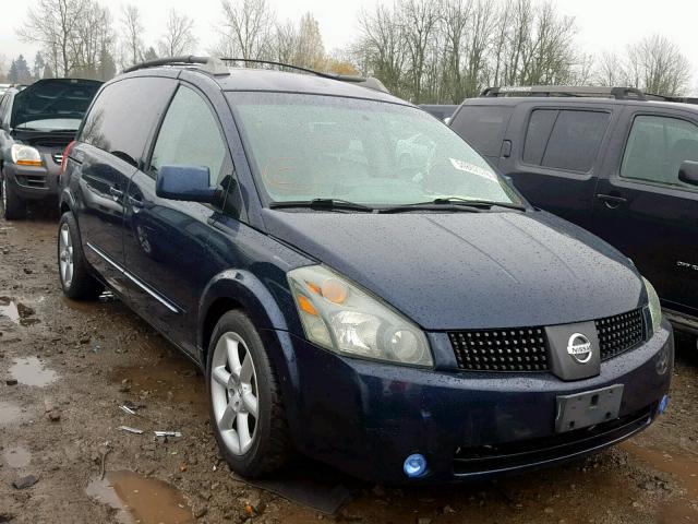 5N1BV28U96N102885 - 2006 NISSAN QUEST S BLUE photo 1