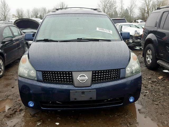 5N1BV28U96N102885 - 2006 NISSAN QUEST S BLUE photo 9