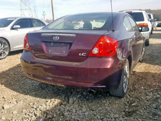 JTKDE167060106463 - 2006 TOYOTA SCION TC 勃艮第红 照片 4