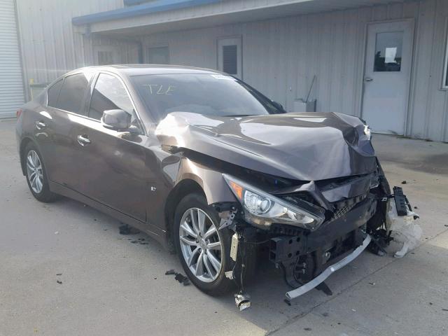 JN1BV7AP0EM679933 - 2014 INFINITI Q50 BASE BROWN photo 1