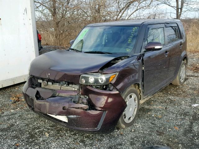 JTLKE50EX81032628 - 2008 TOYOTA SCION XB Bənövşəyi foto 2