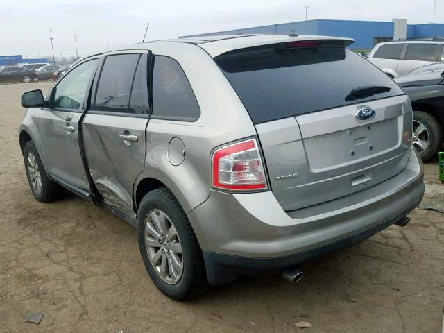 2FMDK38C98BA57203 - 2008 FORD EDGE SEL GRAY photo 3