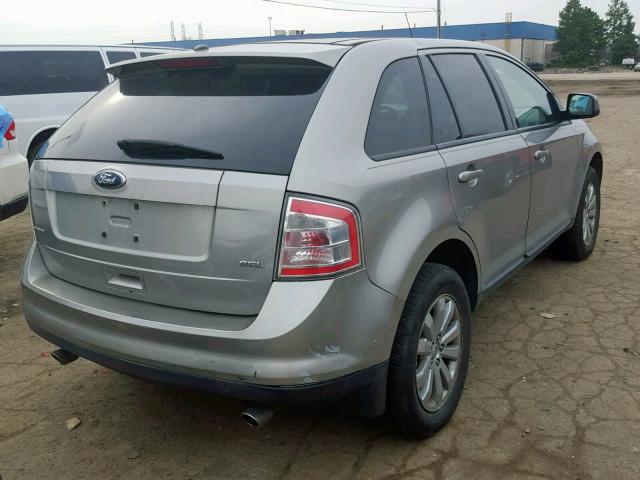 2FMDK38C98BA57203 - 2008 FORD EDGE SEL GRAY photo 4