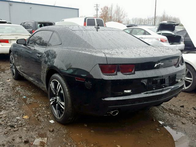 2G1FE1ED6B9129374 - 2011 CHEVROLET CAMARO LS BLACK photo 3