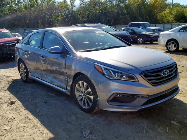 5NPE34AF4HH563459 - 2017 HYUNDAI SONATA SPO GRAY photo 1