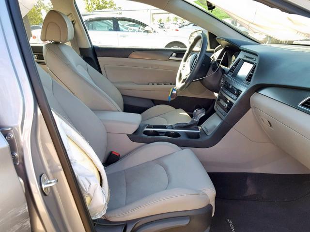 5NPE34AF4HH563459 - 2017 HYUNDAI SONATA SPO GRAY photo 5