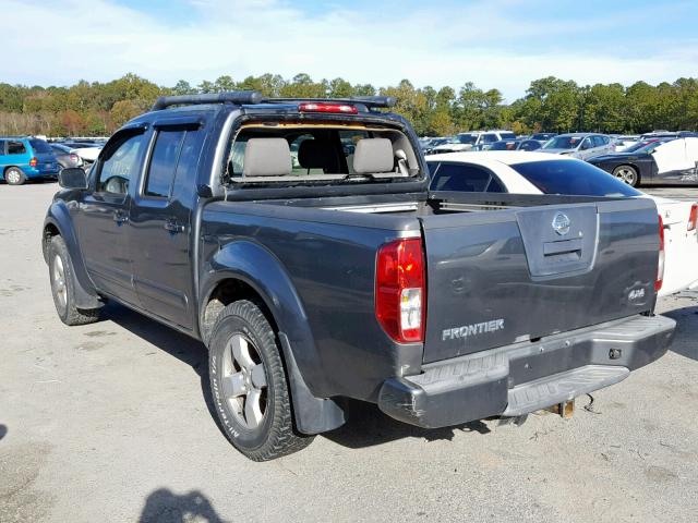 1N6AD07W97C430604 - 2007 NISSAN FRONTIER C GRAY photo 3