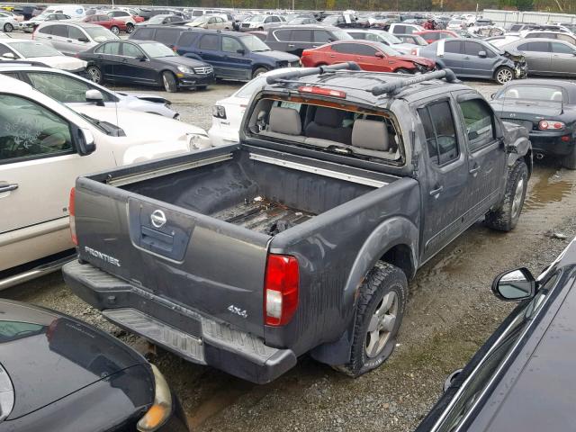 1N6AD07W97C430604 - 2007 NISSAN FRONTIER C GRAY photo 4