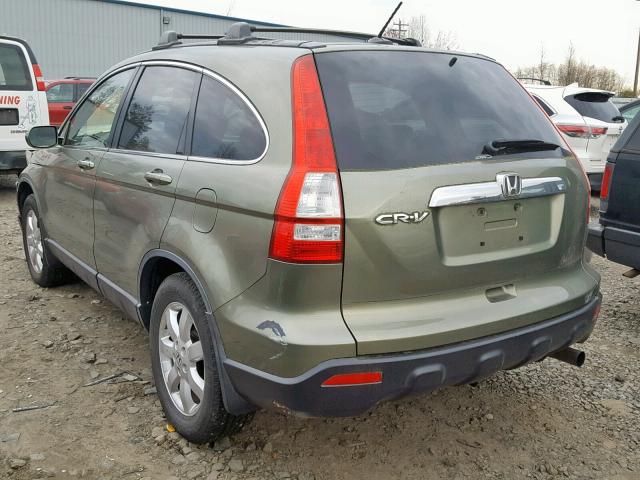 JHLRE48757C006647 - 2007 HONDA CR-V EXL GREEN photo 3