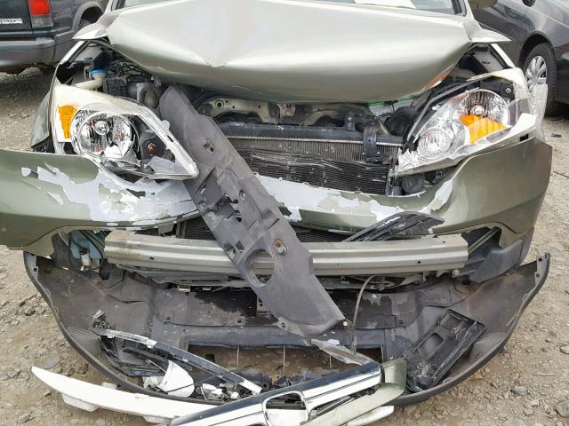 JHLRE48757C006647 - 2007 HONDA CR-V EXL GREEN photo 9