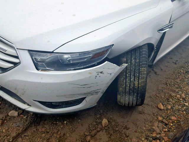 1FAHP2F86EG146429 - 2014 FORD TAURUS LIM WHITE photo 9