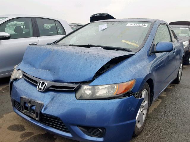 2HGFG12928H559355 - 2008 HONDA CIVIC EXL BLUE photo 2