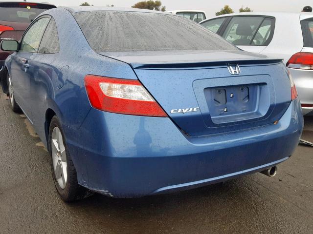 2HGFG12928H559355 - 2008 HONDA CIVIC EXL BLUE photo 3