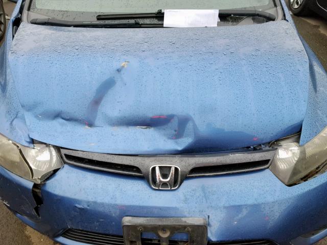 2HGFG12928H559355 - 2008 HONDA CIVIC EXL BLUE photo 7