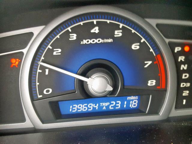 2HGFG12928H559355 - 2008 HONDA CIVIC EXL BLUE photo 8