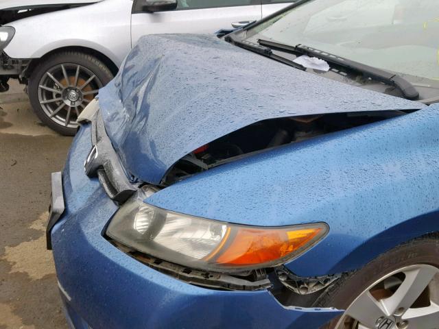 2HGFG12928H559355 - 2008 HONDA CIVIC EXL BLUE photo 9