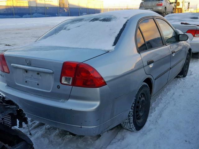 2HGES16173H935796 - 2003 HONDA CIVIC DX SILVER photo 4