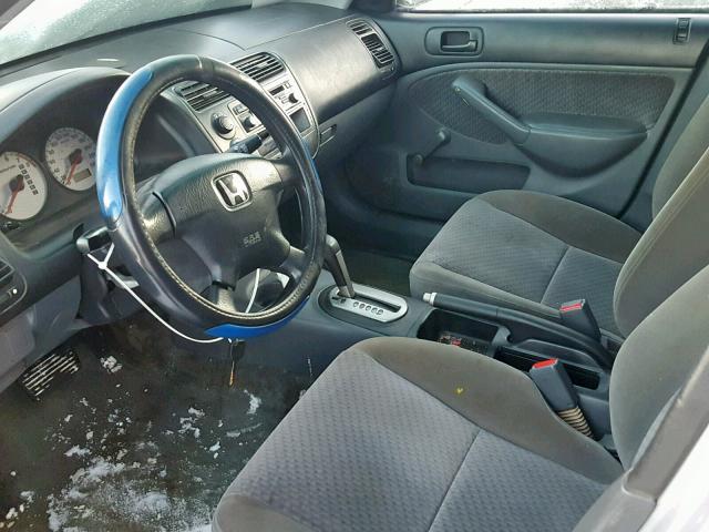 2HGES16173H935796 - 2003 HONDA CIVIC DX SILVER photo 5