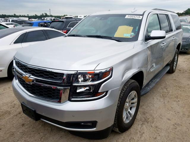 1GNSKHKCXKR349245 - 2019 CHEVROLET SUBURBAN K SILVER photo 2