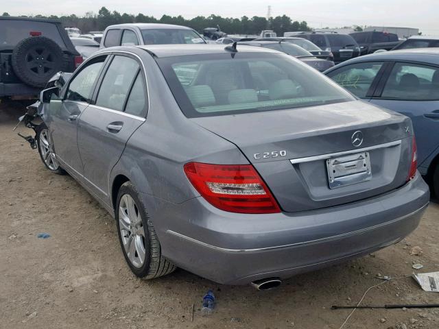 WDDGF4HB6CR223918 - 2012 MERCEDES-BENZ C 250 SILVER photo 3