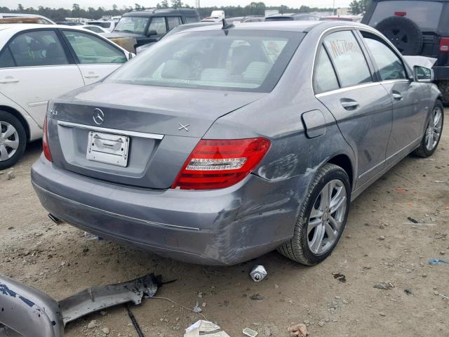 WDDGF4HB6CR223918 - 2012 MERCEDES-BENZ C 250 SILVER photo 4