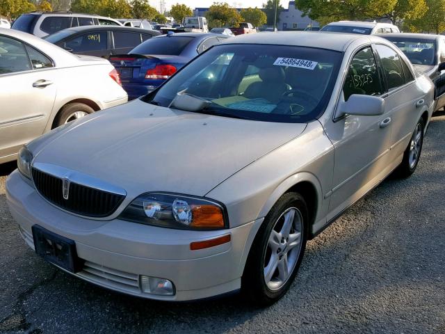 1LNHM87A72Y645409 - 2002 LINCOLN LS كريمي صورة 2