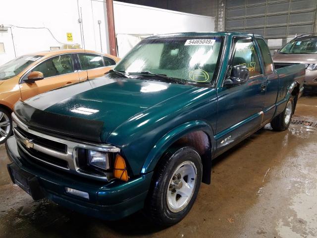 1GCCS19XXT8186181 - 1996 CHEVROLET S TRUCK S1 GREEN photo 2