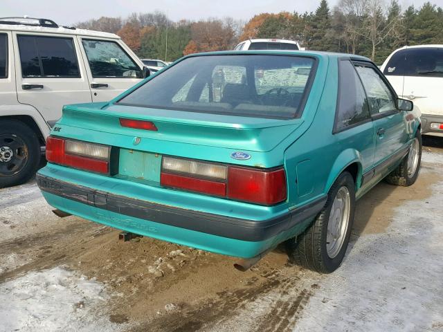 1FACP41E4MF199430 - 1991 FORD MUSTANG LX GREEN photo 4