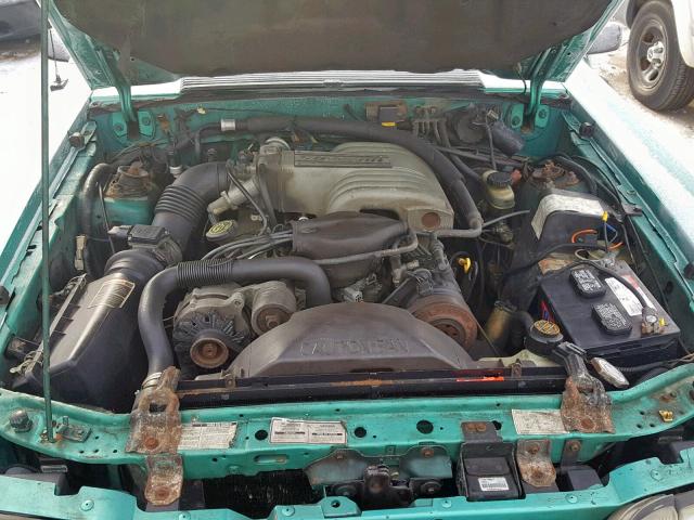 1FACP41E4MF199430 - 1991 FORD MUSTANG LX GREEN photo 7