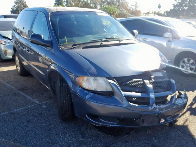 1B4GP45372B585538 - 2002 DODGE CARAVAN SP GRAY photo 1