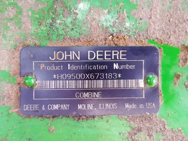 H09500X673183 - 1997 JOHN DEERE 9500 GREEN photo 10