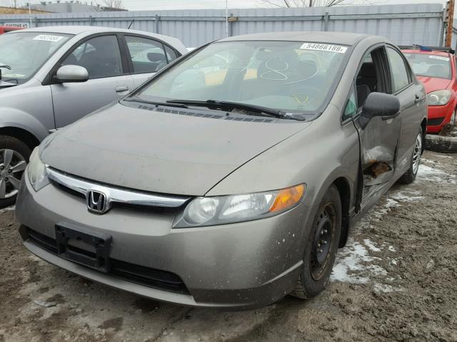 2HGFA16327H037489 - 2007 HONDA CIVIC DX GRAY photo 2