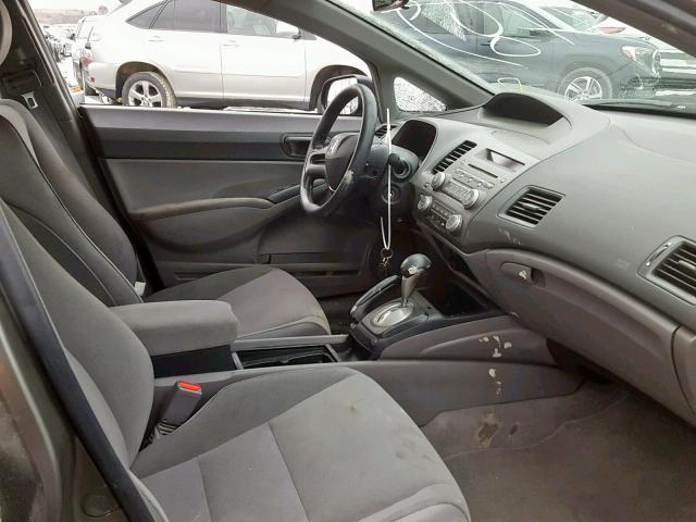 2HGFA16327H037489 - 2007 HONDA CIVIC DX GRAY photo 5