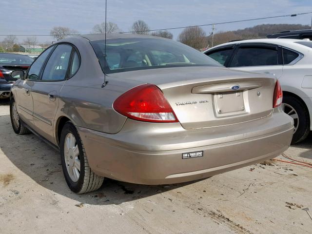 1FAFP56205A233864 - 2005 FORD TAURUS SEL GOLD photo 3