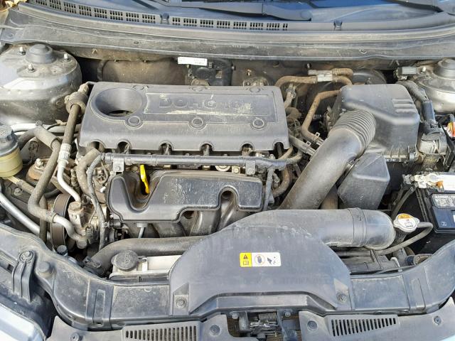 KNAFU4A22D5683542 - 2013 KIA FORTE EX GRAY photo 7